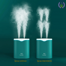 Umidificador Grande 2 Litros Saída Dupla Luzes LED's Coloridas Silencioso Aromatizador