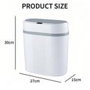 Lixeira Inteligente 12L com Sensor de Movimento, Sem Contato, Design Slim 15cm para Espaços Pequenos