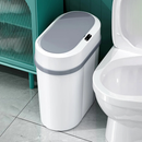 Lixeira Inteligente 12L com Sensor de Movimento, Sem Contato, Design Slim 15cm para Espaços Pequenos