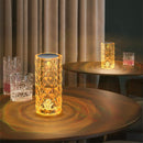 ✨ Luminária de Cristal LED 16 Cores – Abajur Decorativo com Efeito 3D