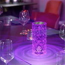 ✨ Luminária de Cristal LED 16 Cores – Abajur Decorativo com Efeito 3D