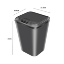 Lixeira16L com Sensor Movimento Automático Inteligente Recarregavel Toque Cesto Lixo Casa